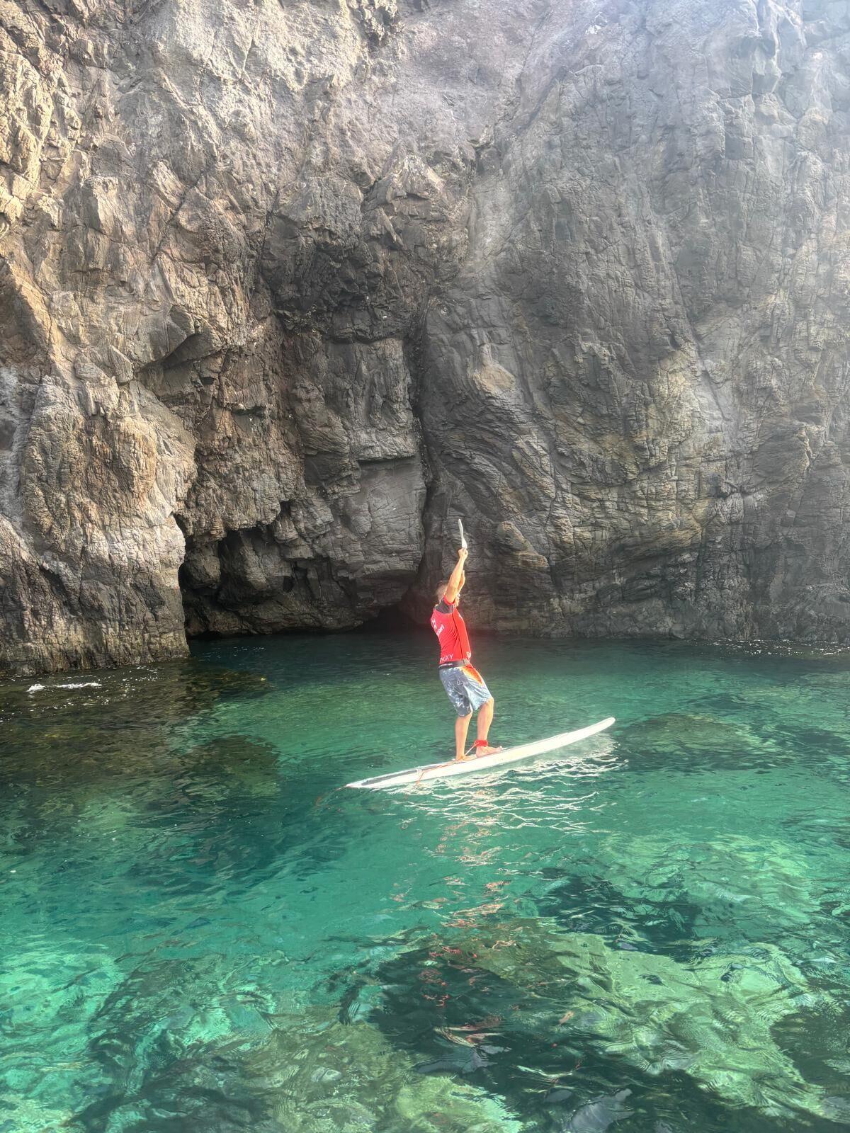 Playa Blanca, Lanzarote — surf and SUP on crystal clear water